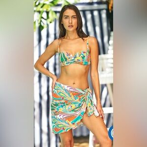 Mare Blu / Pareo Motif Wrap / Color Cachemire Bianco /New, never used